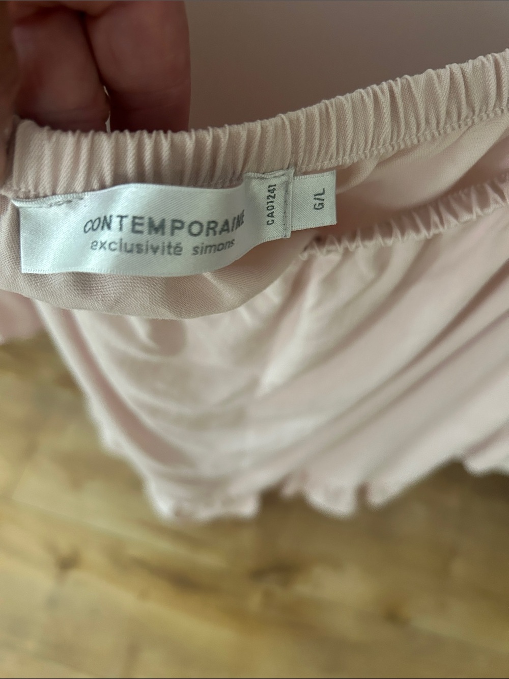 Simons Blush Pink Off-Shoulder Ruffle Tunic - Picture 2 of 5